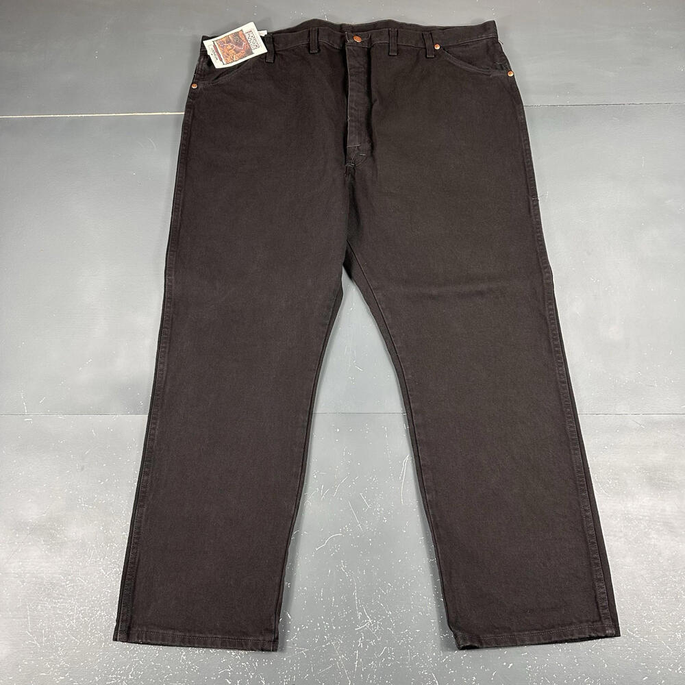 VTG Wrangler Jeans Mens 46x30 Black Original Cowboy Cut 13MWZ Shadow Canyon NWT - Picture 3 of 8